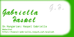 gabriella haspel business card
